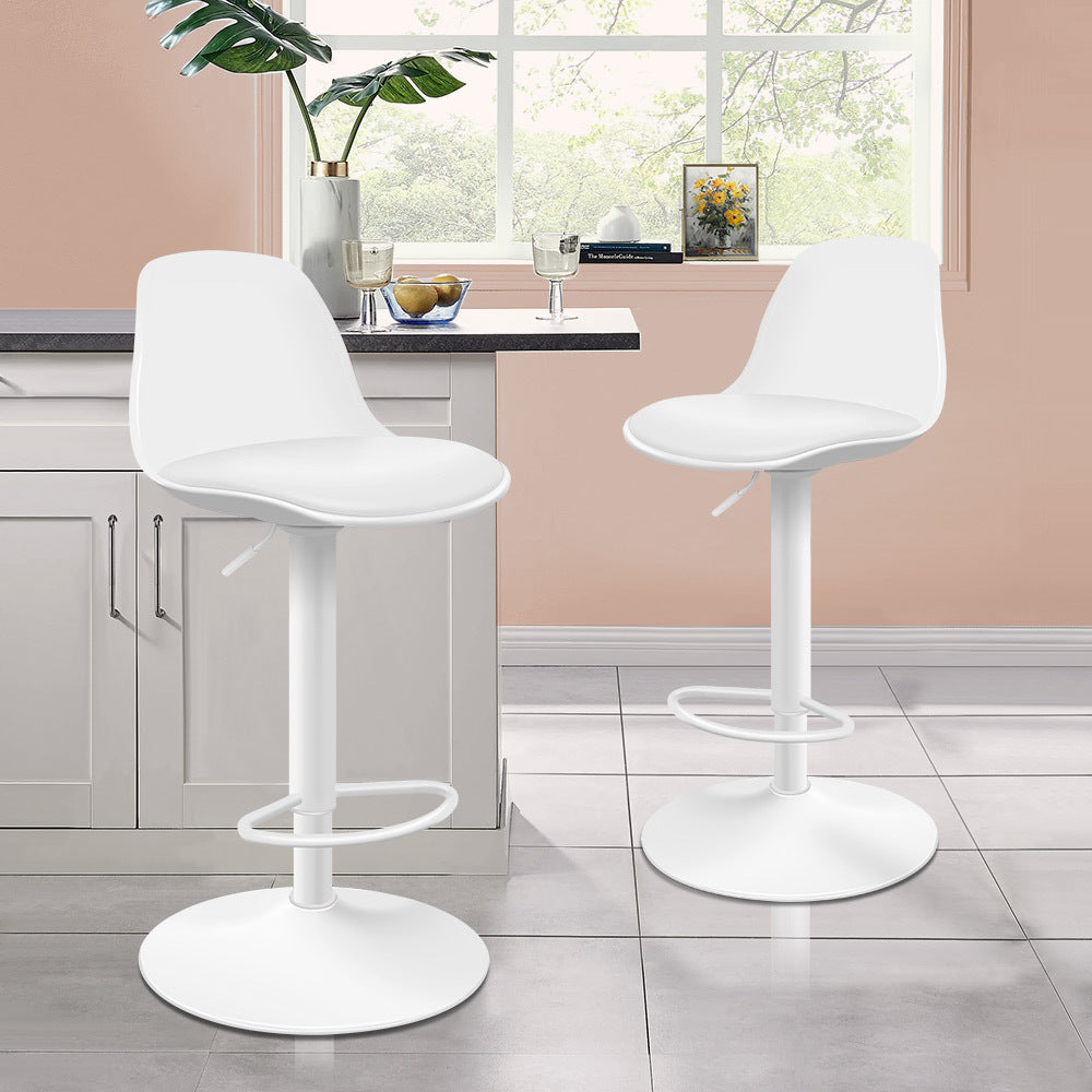 ALFORDSON Set of 2 Philip Bar Stools (White)