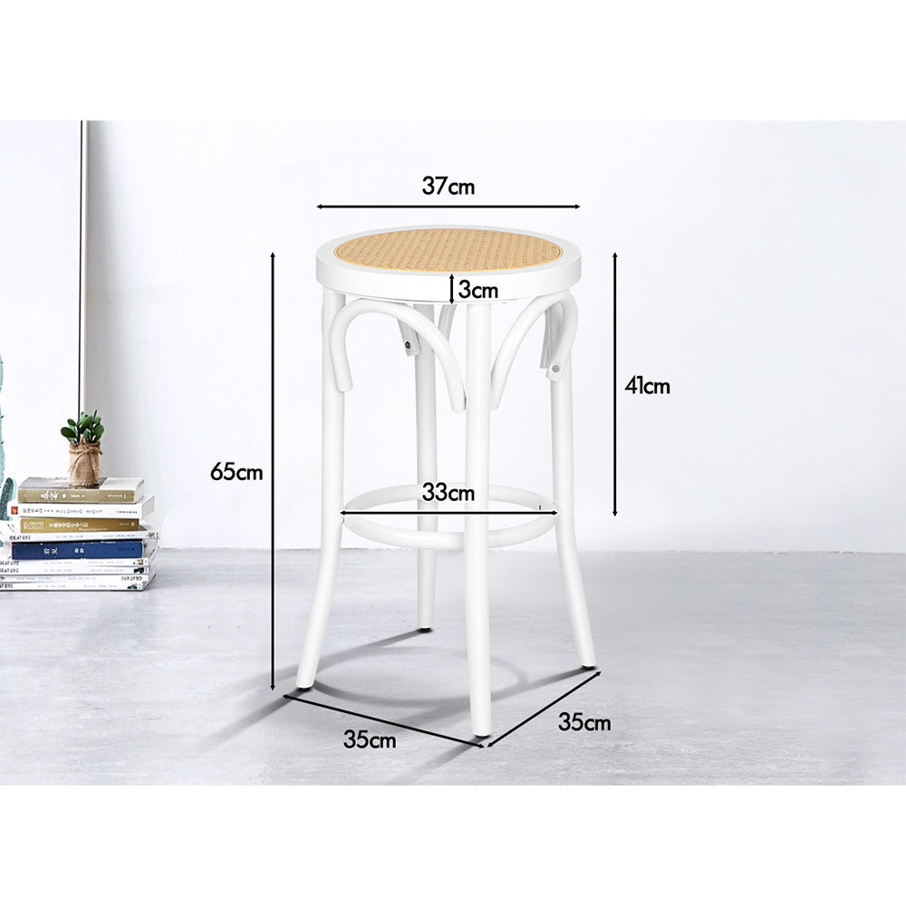 ALFORDSON Set of 4 Renata Bar Stools (White)