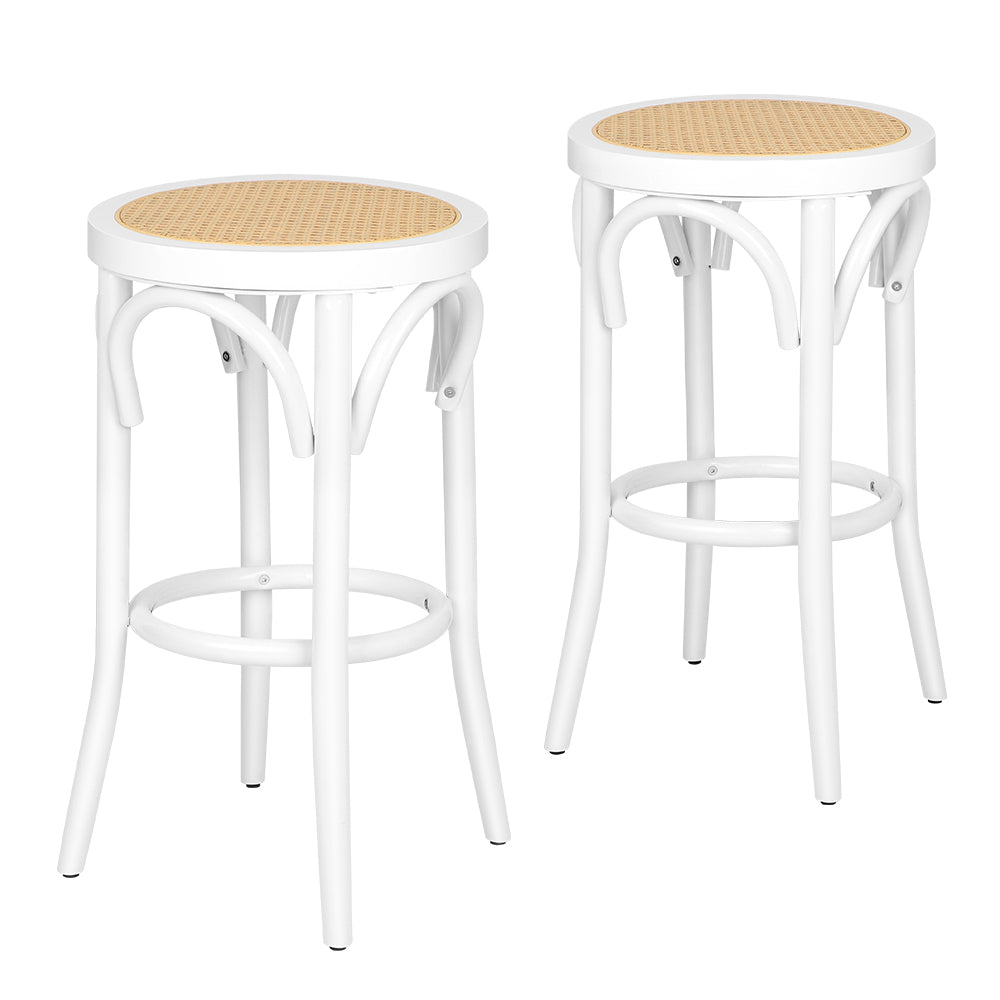 ALFORDSON Set of 4 Renata Bar Stools (White)