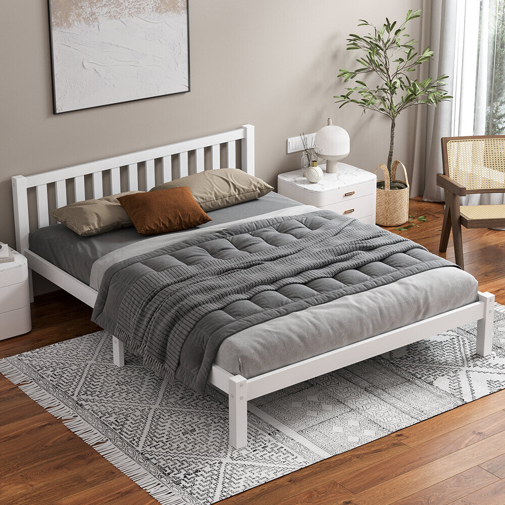 ALFORDSON Bed Frame Wooden Timber Double Size Mattress Base Platform Fenella