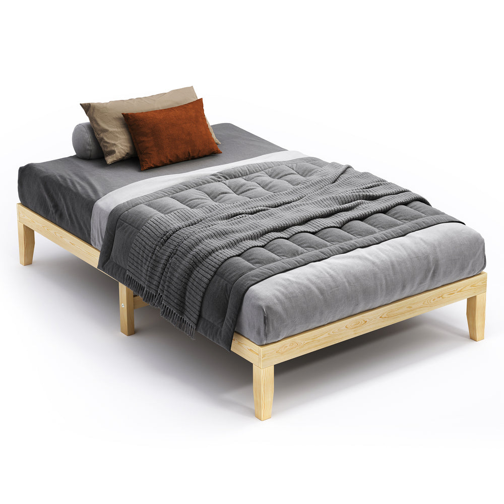 ALFORDSON Bed Frame Wooden Timber Single Size Mattress Base Platform Pramod Oak