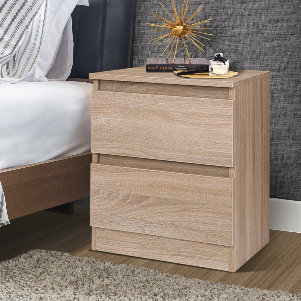 ALFORDSON Bedside Table - Meg Handle-free Nightstand (Wood)