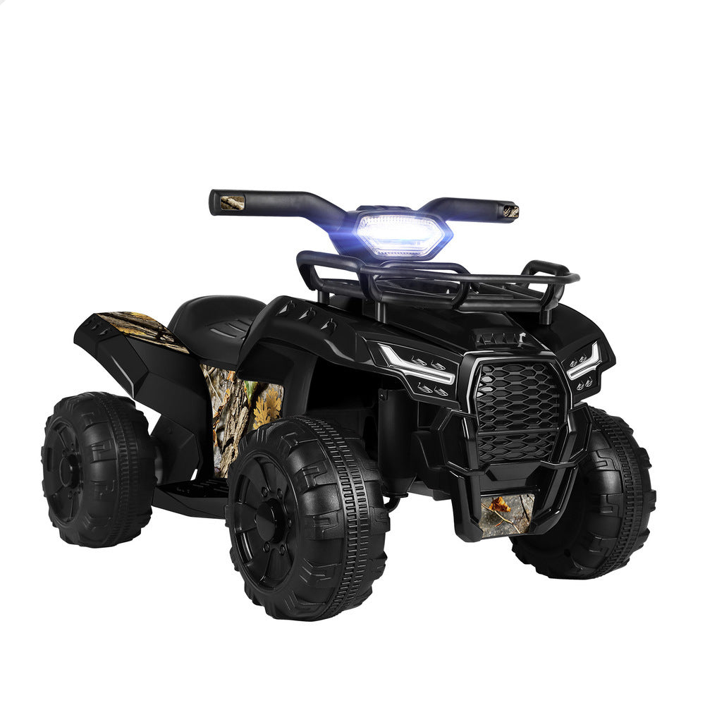 ALFORDSON Kids Ride On Car Electric ATV Toy With LED Lights Black