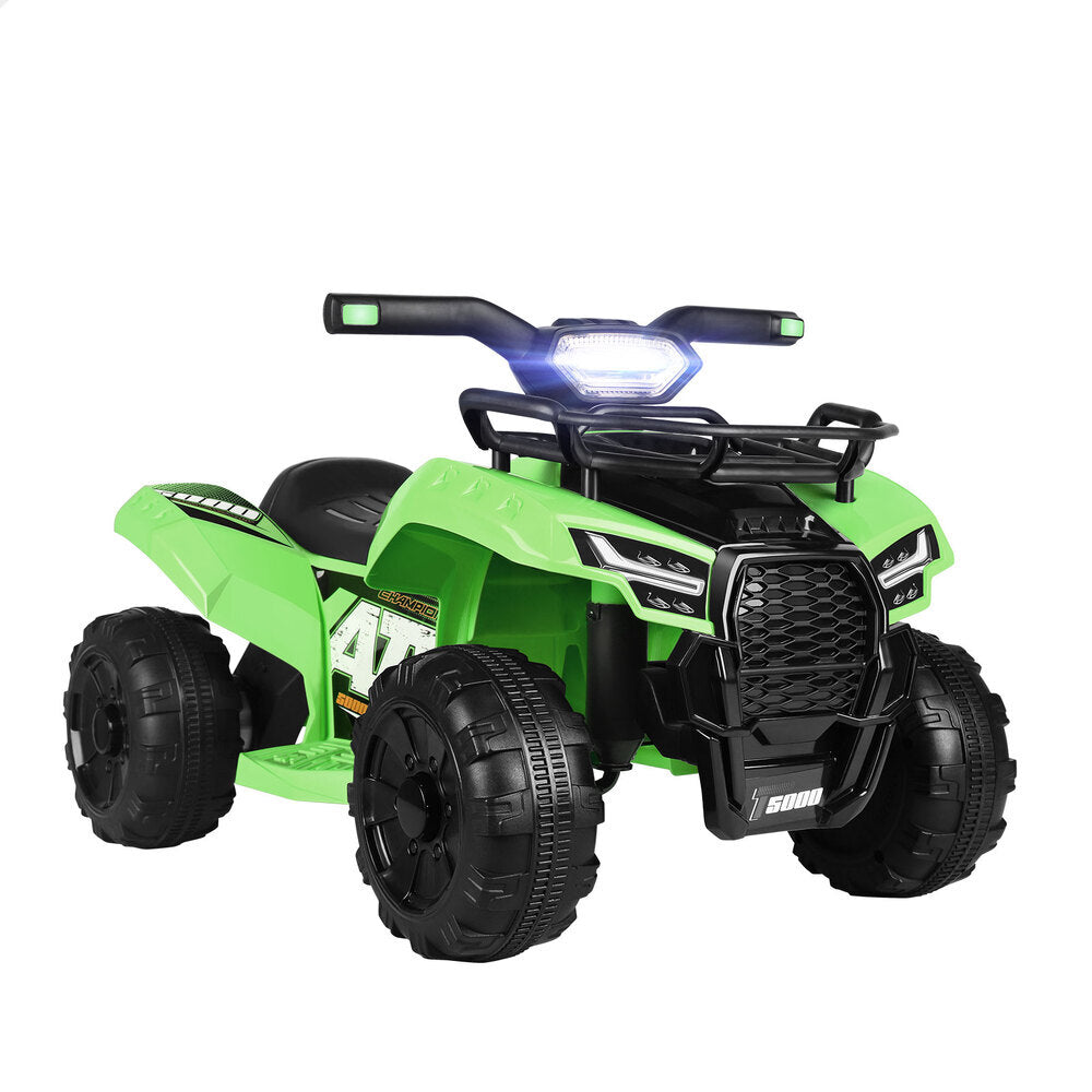 ALFORDSON Kids Ride On Car Electric ATV Toy With LED Lights Green