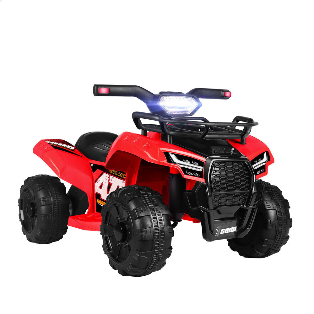 ALFORDSON Kids Ride On Car Electric ATV Toy 25W Motor W/ USB MP3 LED Lights Red