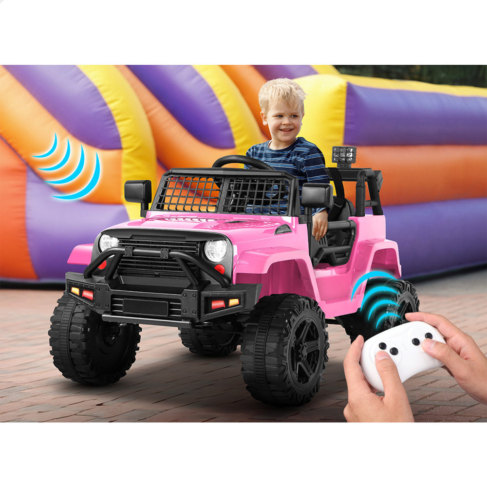 ALFORDSON Kids Ride On Car Toy Jeep Electric 12V 70W Motors R/C LED Lights Pink