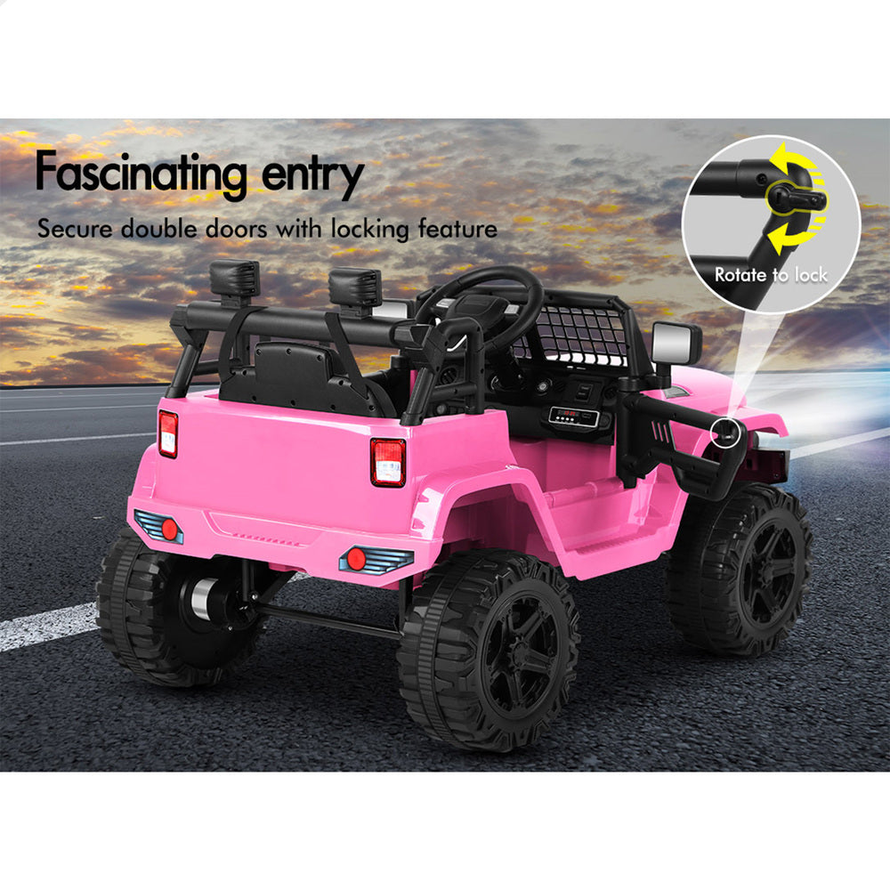 ALFORDSON Kids Ride On Car Toy Jeep Electric 12V 70W Motors R/C LED Lights Pink