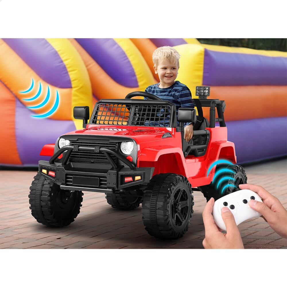 ALFORDSON Kids Ride On Car Toy Jeep Electric 12V 70W Motors R/C LED Lights Red