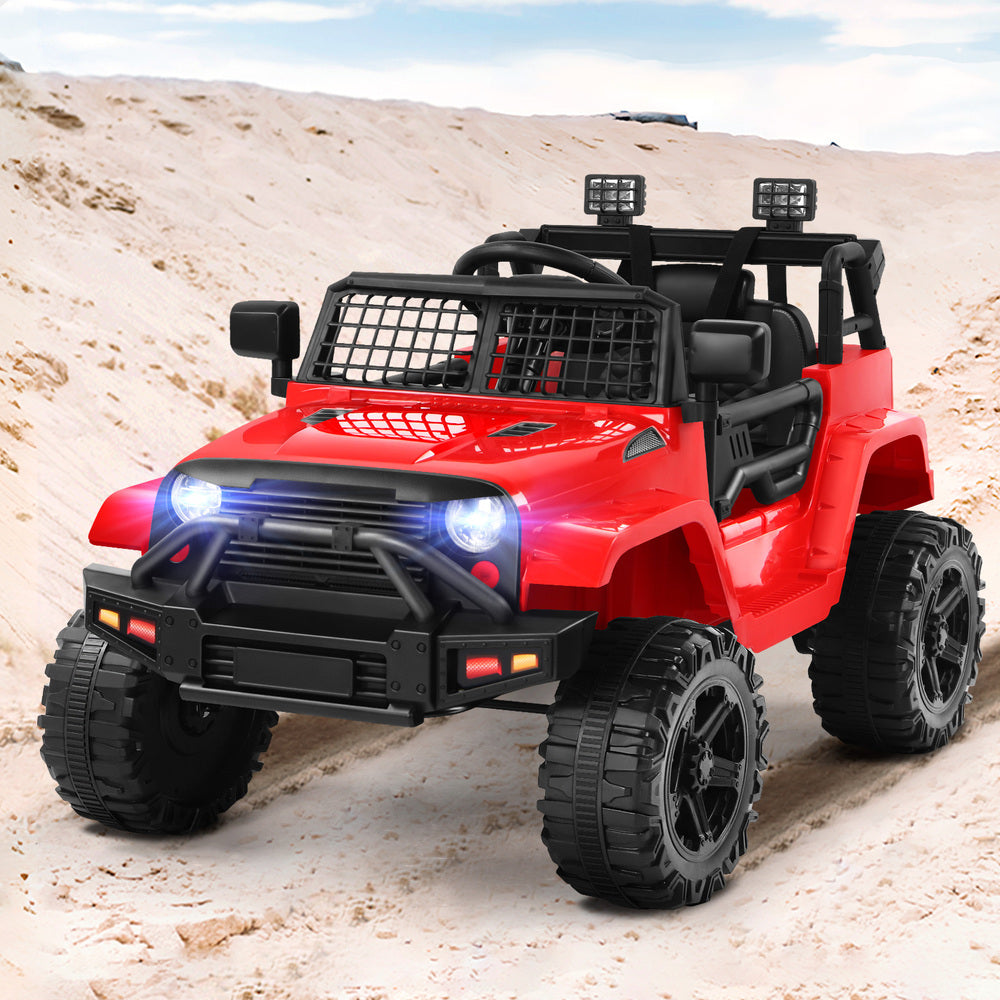 ALFORDSON Kids Ride On Car Toy Jeep Electric 12V 70W Motors R/C LED Lights Red