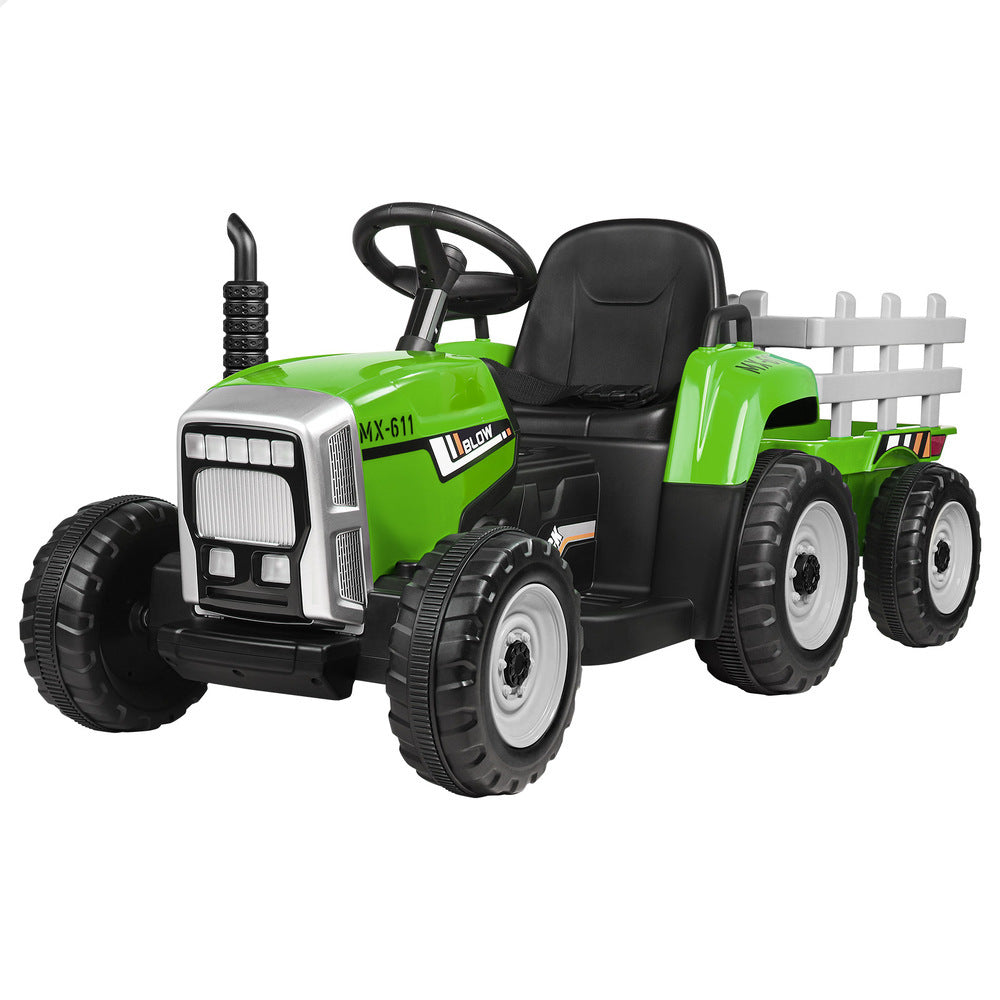 ALFORDSON Kids Ride On Car Tractor 12V Electric Toy Vehicle Child Toddlers Green