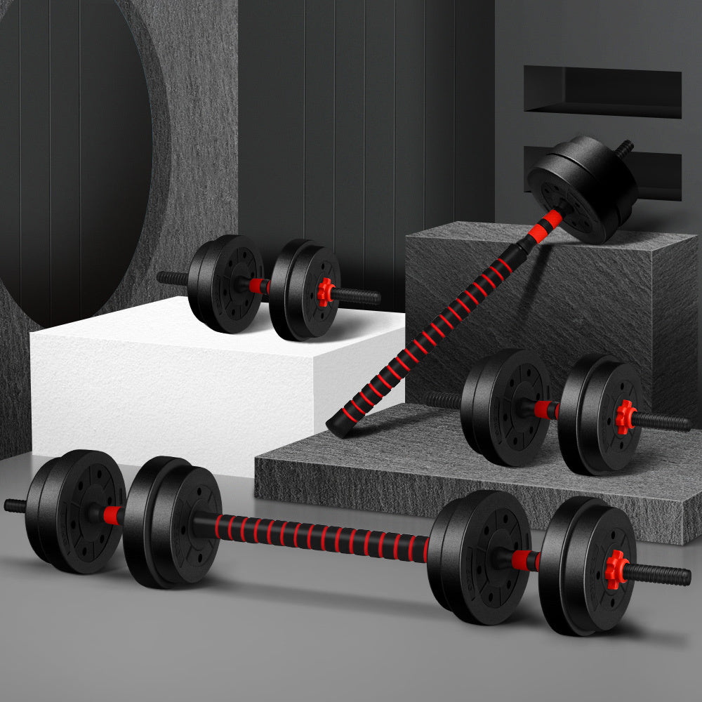 BLACK LORD 20kg 3in1 Adjustable Dumbbell &amp; Barbell Set