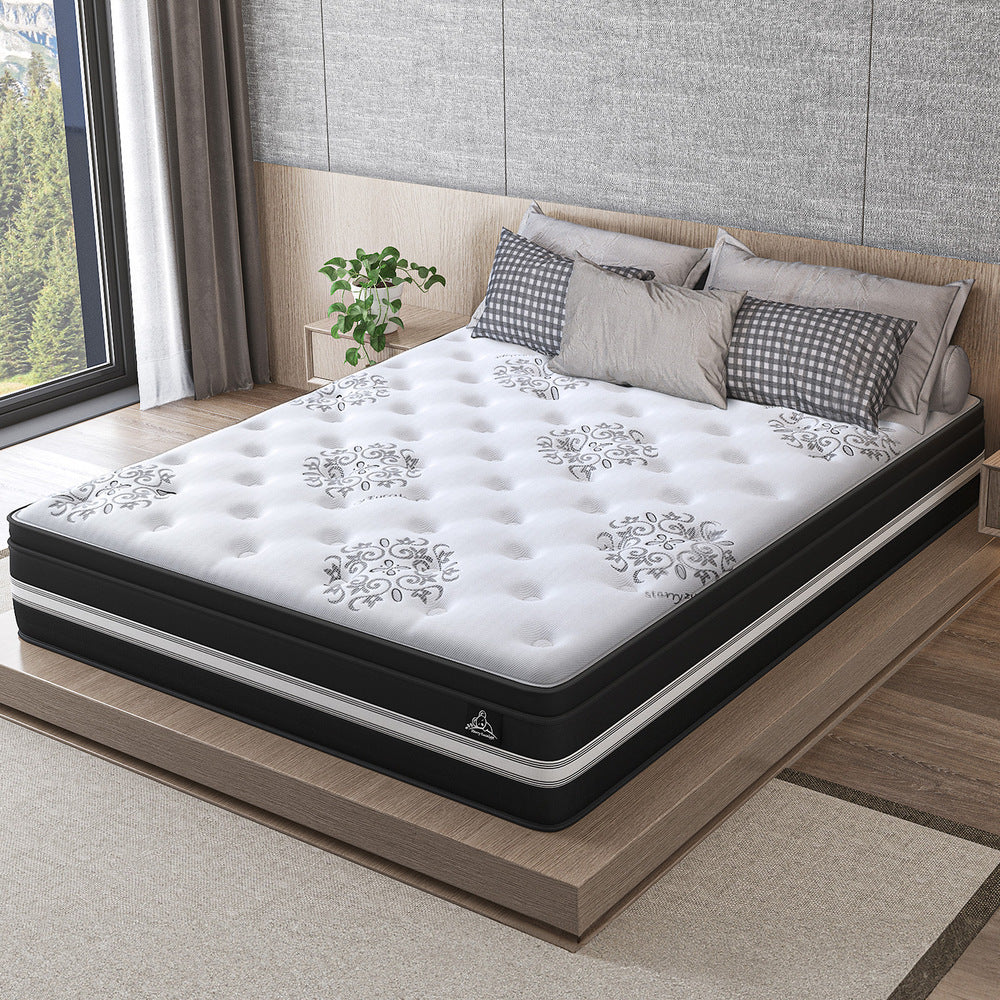 STARRY EUCALYPT Mattress Pocket Spring Single Size Latex Euro Top 34cm Bethany