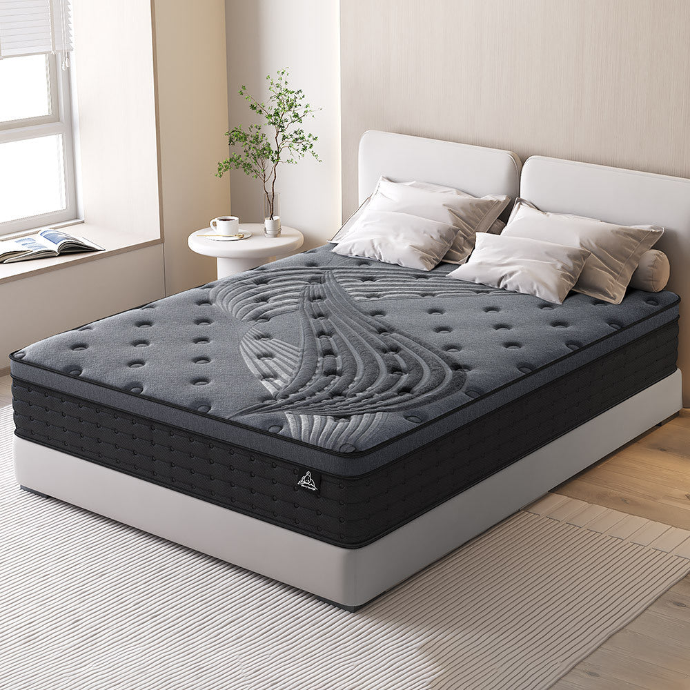 STARRY EUCALYPT Mattress Pocket Spring Double Size Latex Euro Top 34cm 5 zone