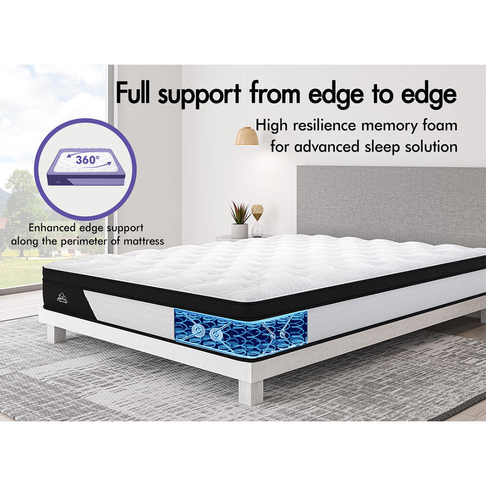 STARRY EUCALYPT Mattress Bonnell Spring Double Size Foam Bed Medium 18cm