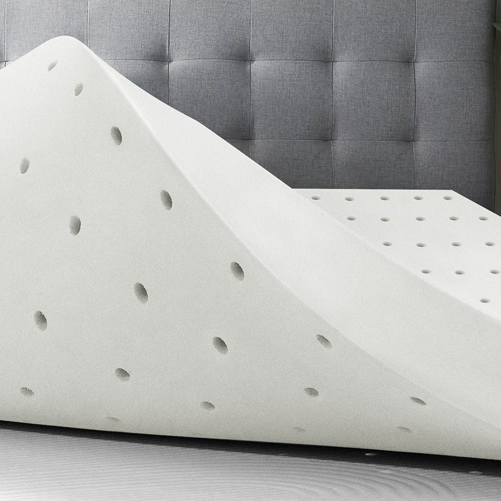 STARRY EUCALYPT Memory Foam Topper Ventilated Mattress Bed Bamboo Cover Underlay 8cm Queen