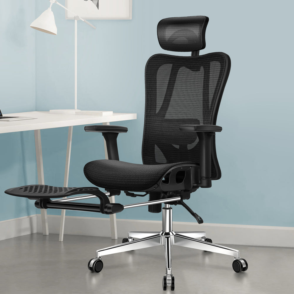 ALFORDSON Mesh Office Chair Ergonomic Seat Black