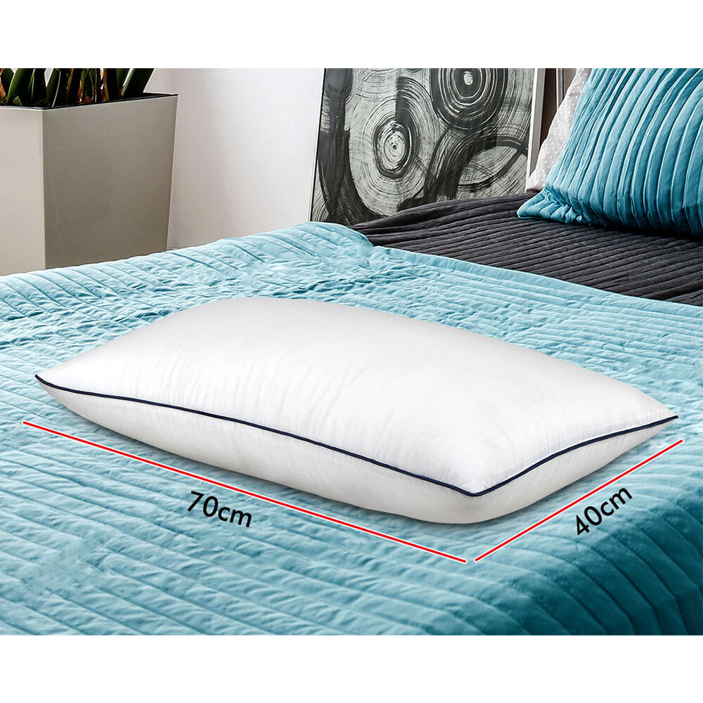 STARRY EUCALYPT Bed Pillow 1.5kg Filling Microfibre Set of 2