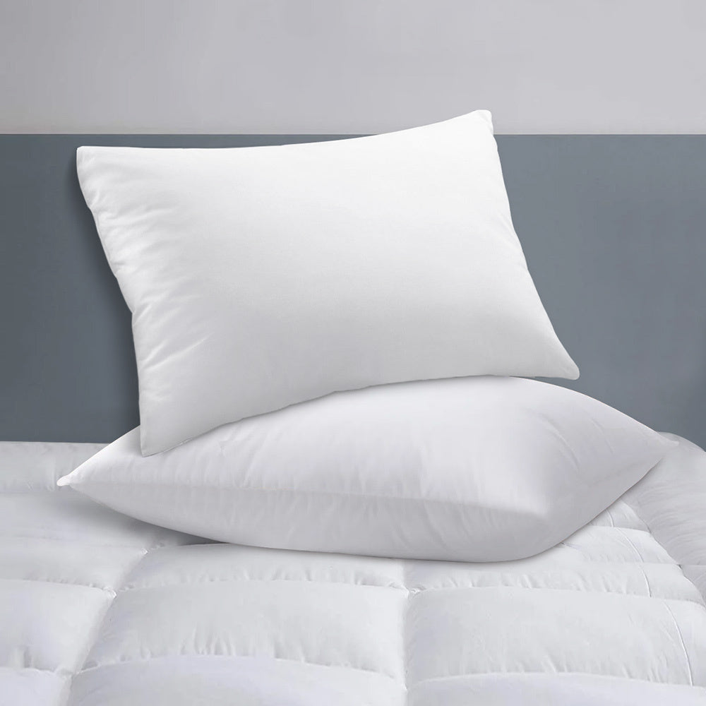 STARRY EUCALYPT Microfibre Bed Pillow 1.2kg Filling Set of 2