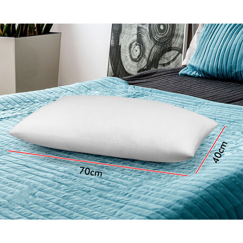 STARRY EUCALYPT Microfibre Bed Pillow 1.2kg Filling Set of 2