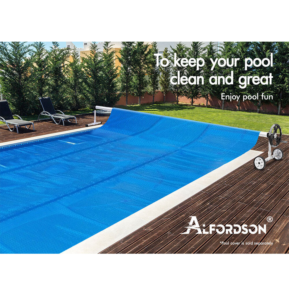 ALFORDSON Pool Cover Roller 4.5m Adjustable Solar Blanket Reel Swimming Grey