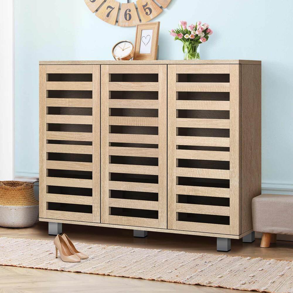 ALFORDSON Shoe Cabinet Storage Rack Organiser Drawer Shelf 30 pairs Wood