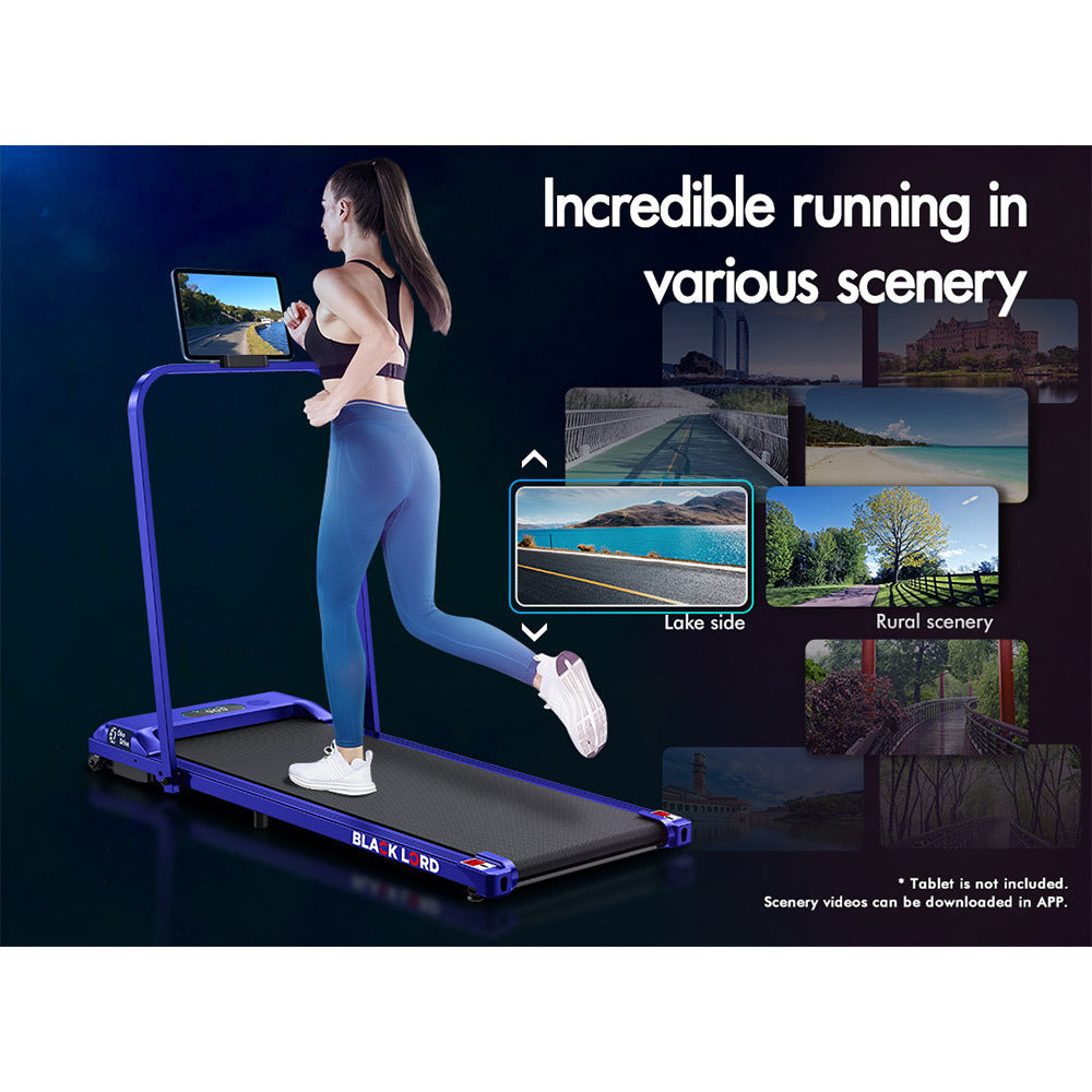 BLACK LORD Treadmill Electric Walking Pad Home Office Gym Fitness Foldable