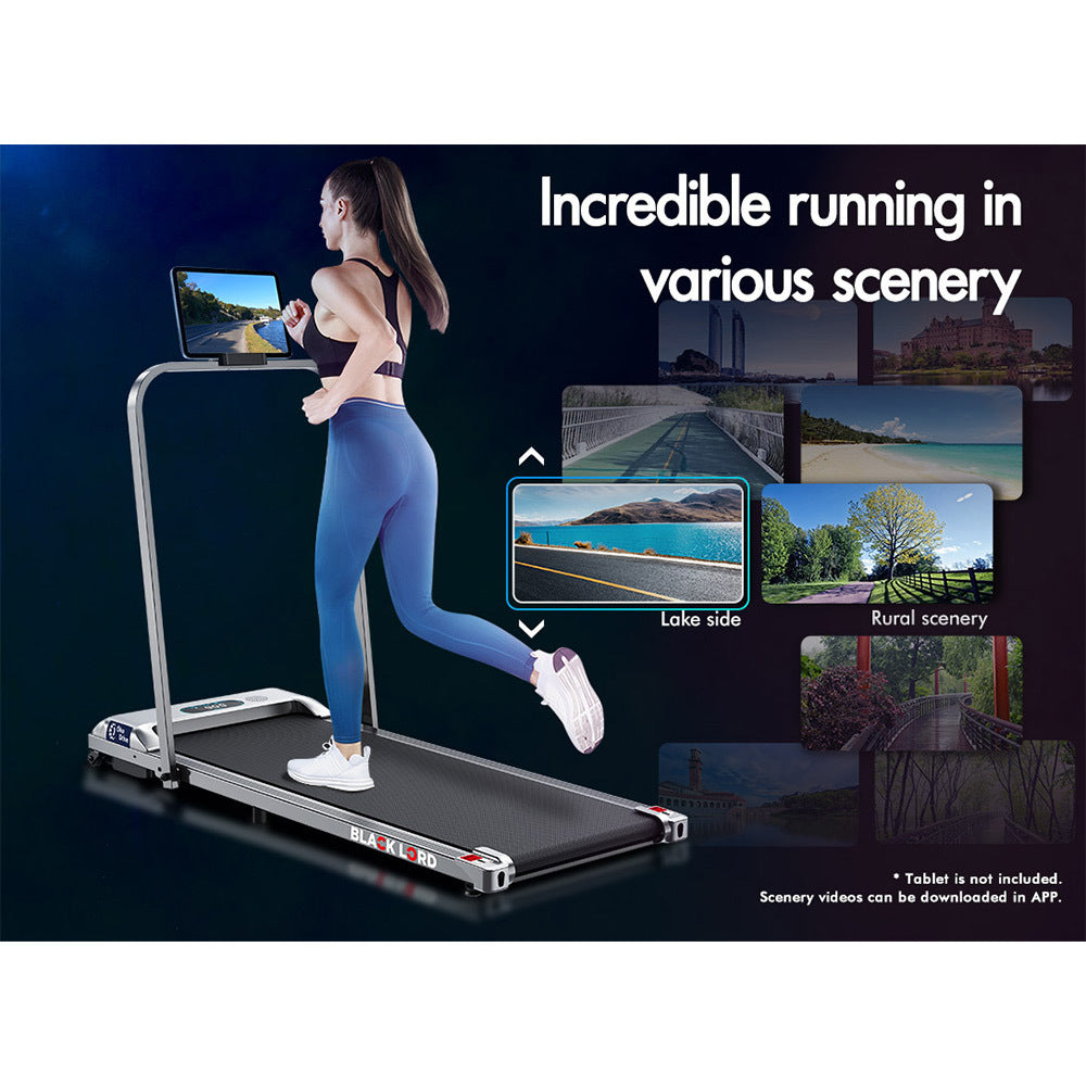 BLACK LORD Treadmill Electric Walking Pad Home Office Gym Fitness Foldable