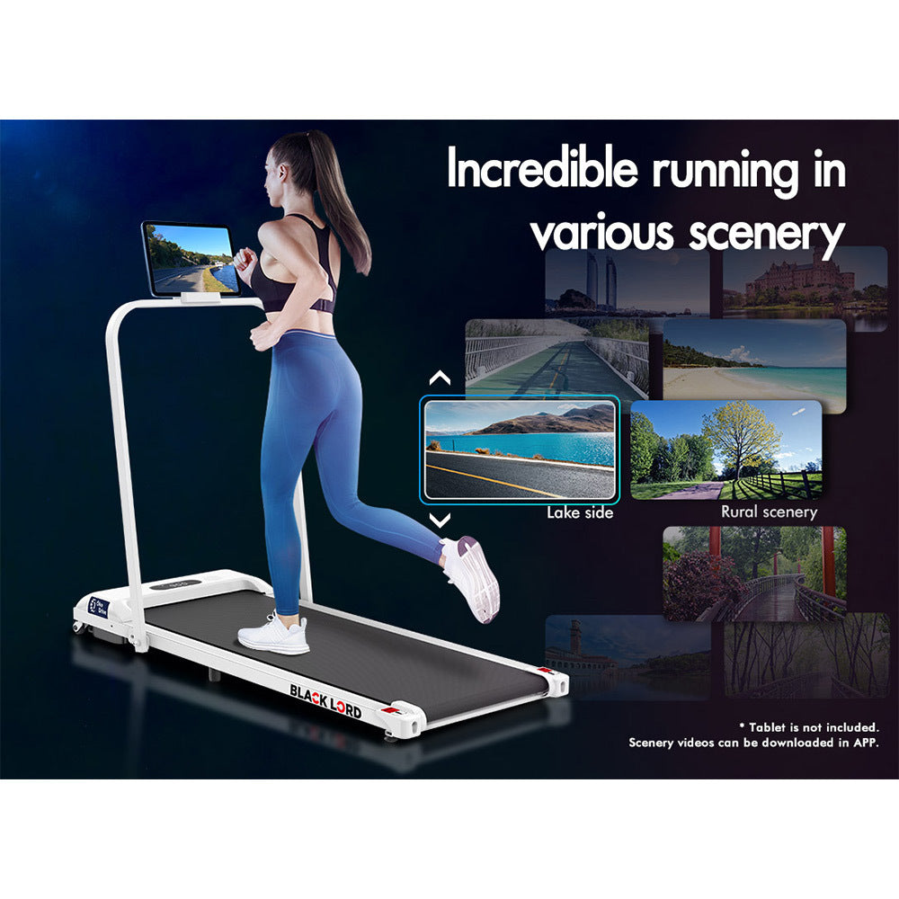 BLACK LORD Treadmill Electric Walking Pad Home Office Gym Fitness Foldable