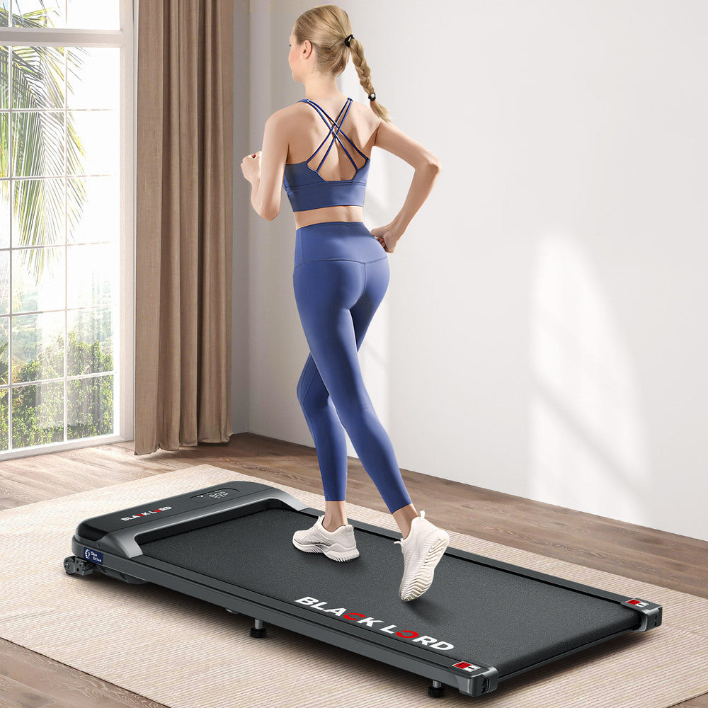 BLACK LORD Treadmill Electric Walking Pad Home Office Gym Fitness Incline MS2 Black
