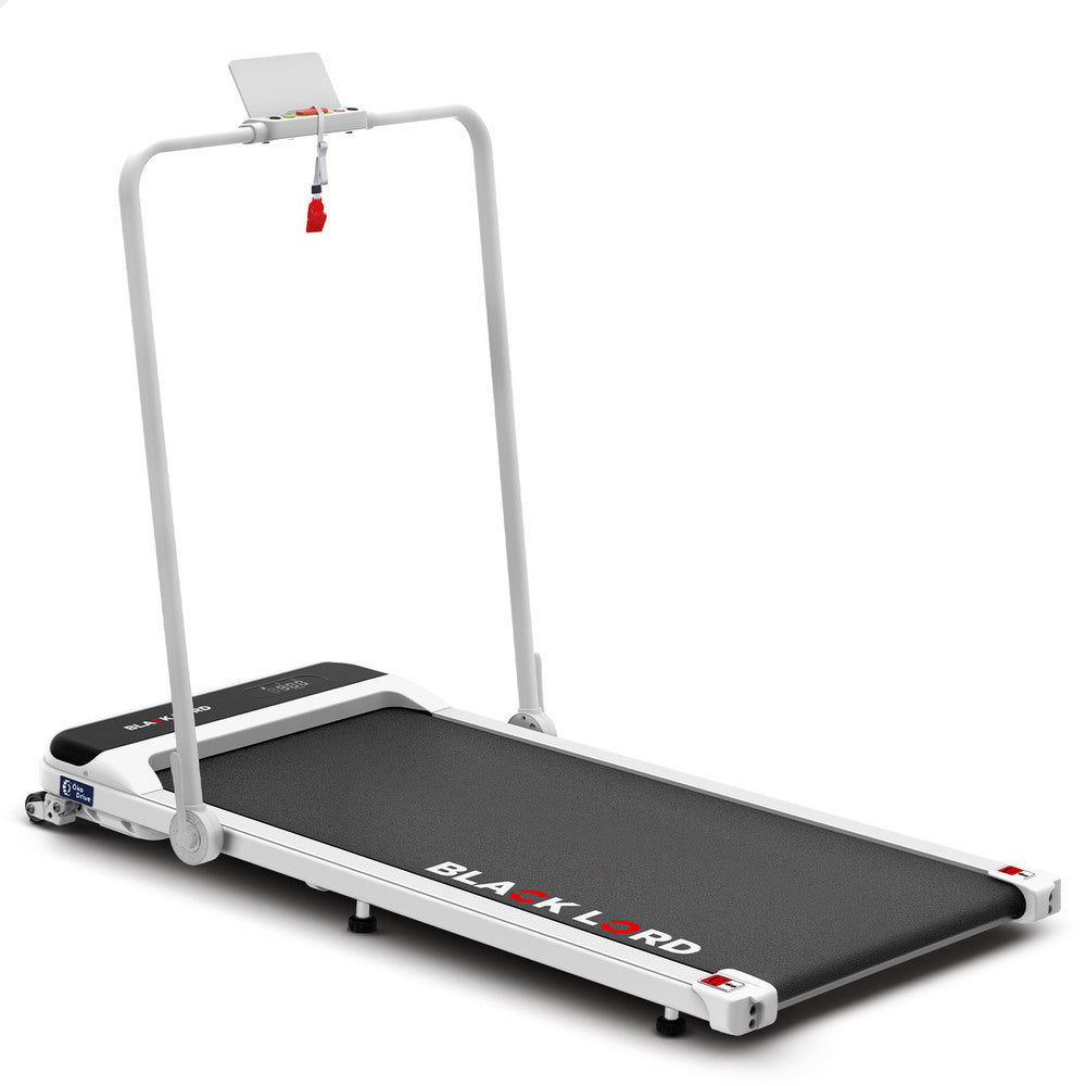 BLACK LORD Treadmill Electric Walking Pad Home Office Incline Foldable White