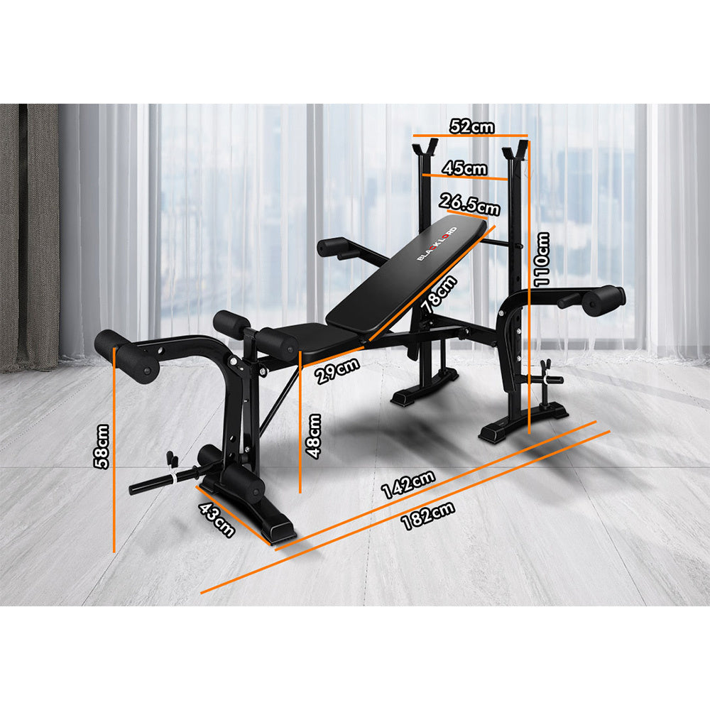 BLACK LORD 8-IN-1 Weight Bench Press with Butterfly Attachment