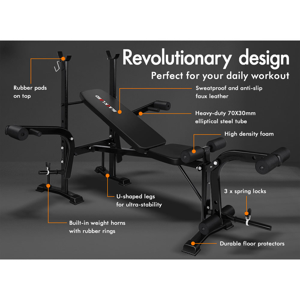 BLACK LORD 8-IN-1 Weight Bench Press with Butterfly Attachment