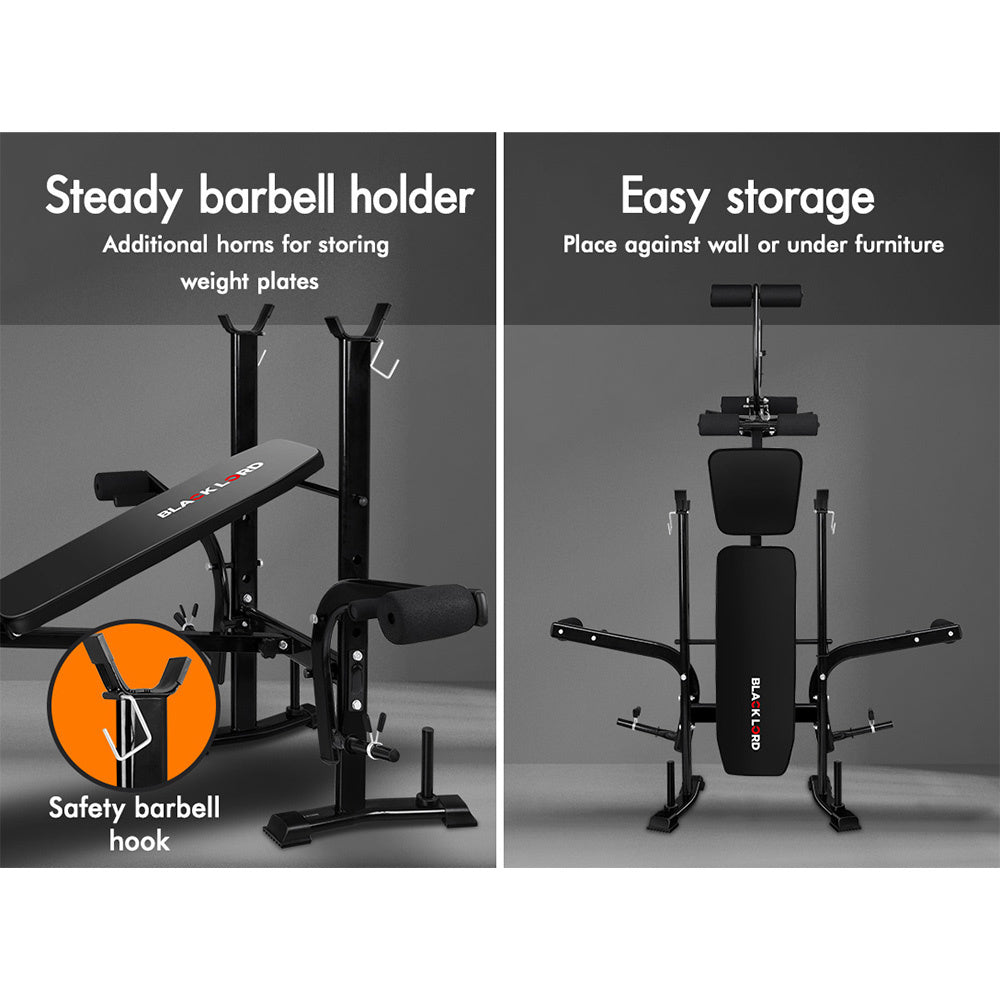 BLACK LORD 8-IN-1 Weight Bench Press with Butterfly Attachment