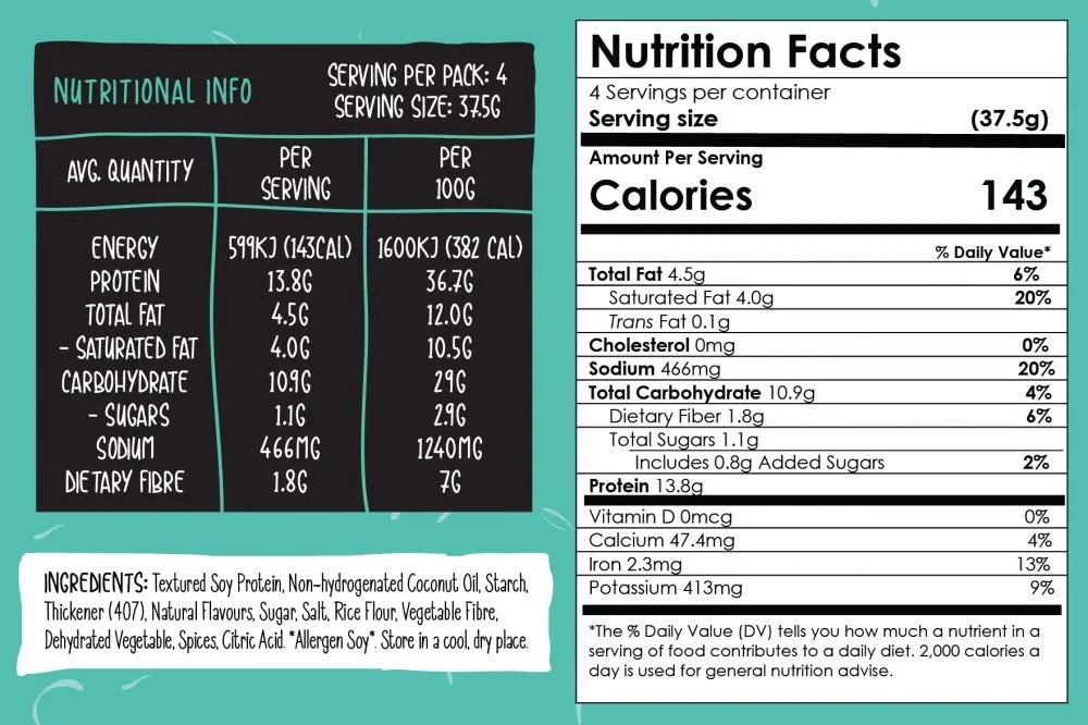 Earth Bound Plant Based Chicken Nugget Mix 5-Pack (5x150g)