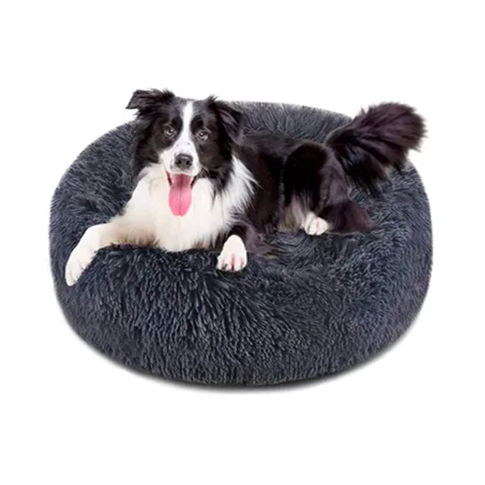 Royale 100cm Donut Cuddler Pet Beds L Dark Grey