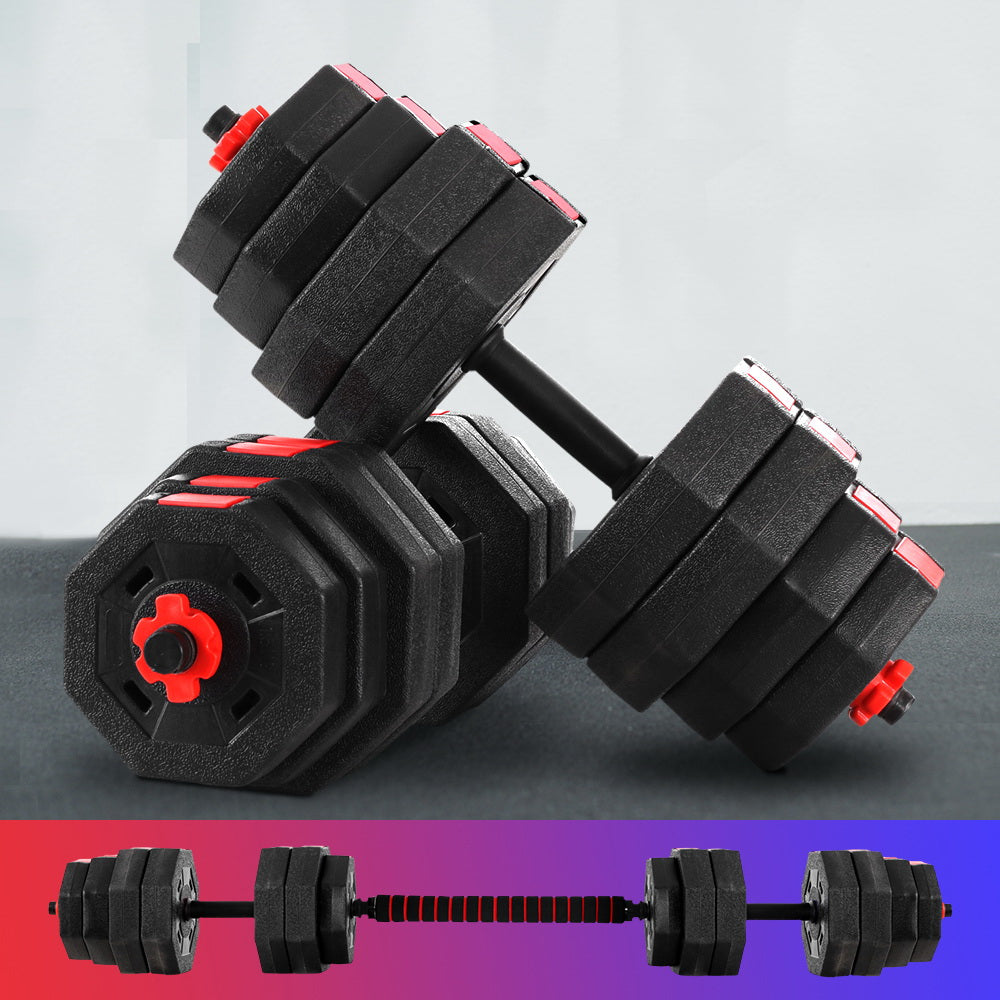 Everfit Dumbbell and Barbell Set 40KG 2 In 1