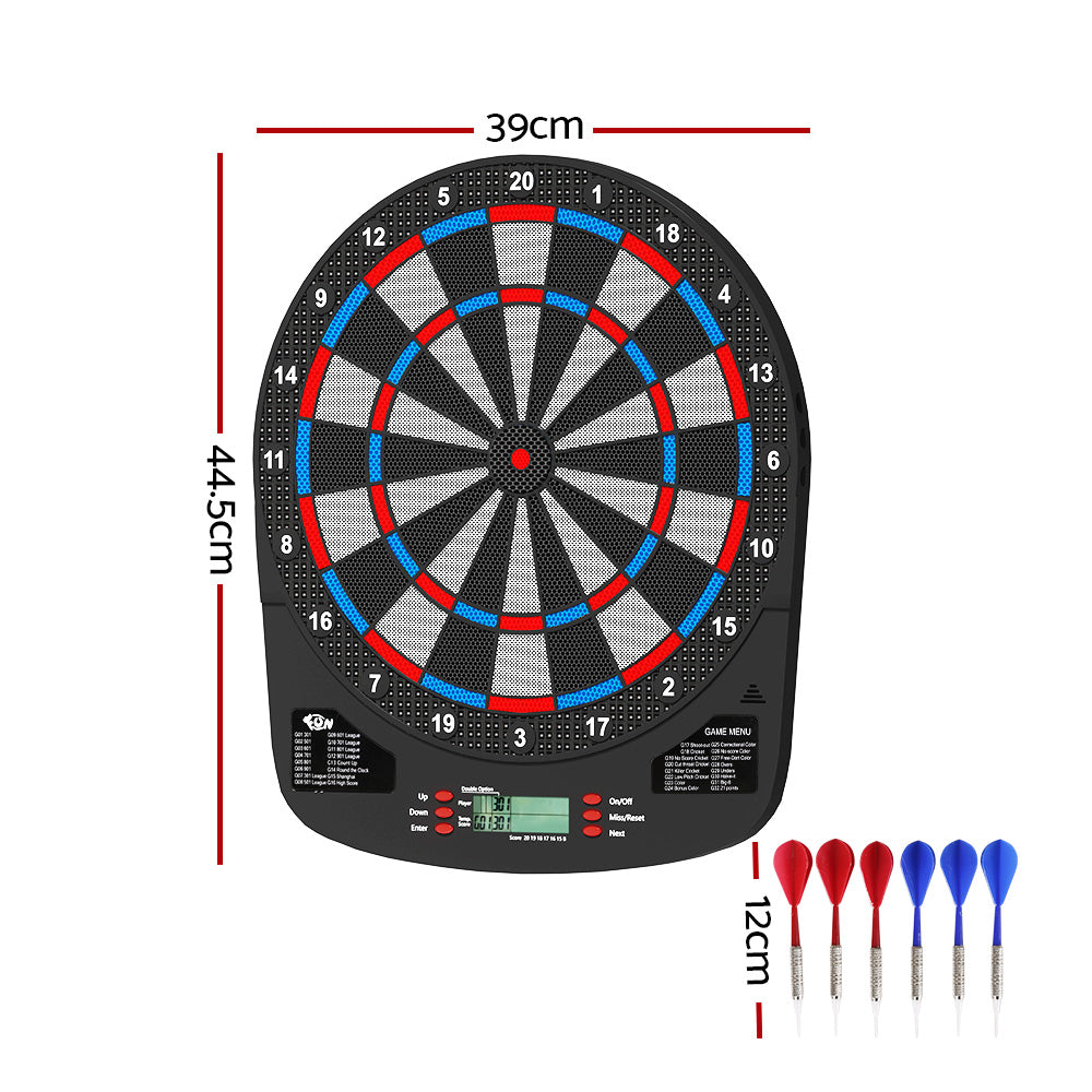 13.5 Inch Electronic Dartboard Dart Board Set 32 Games Party Sport Competition