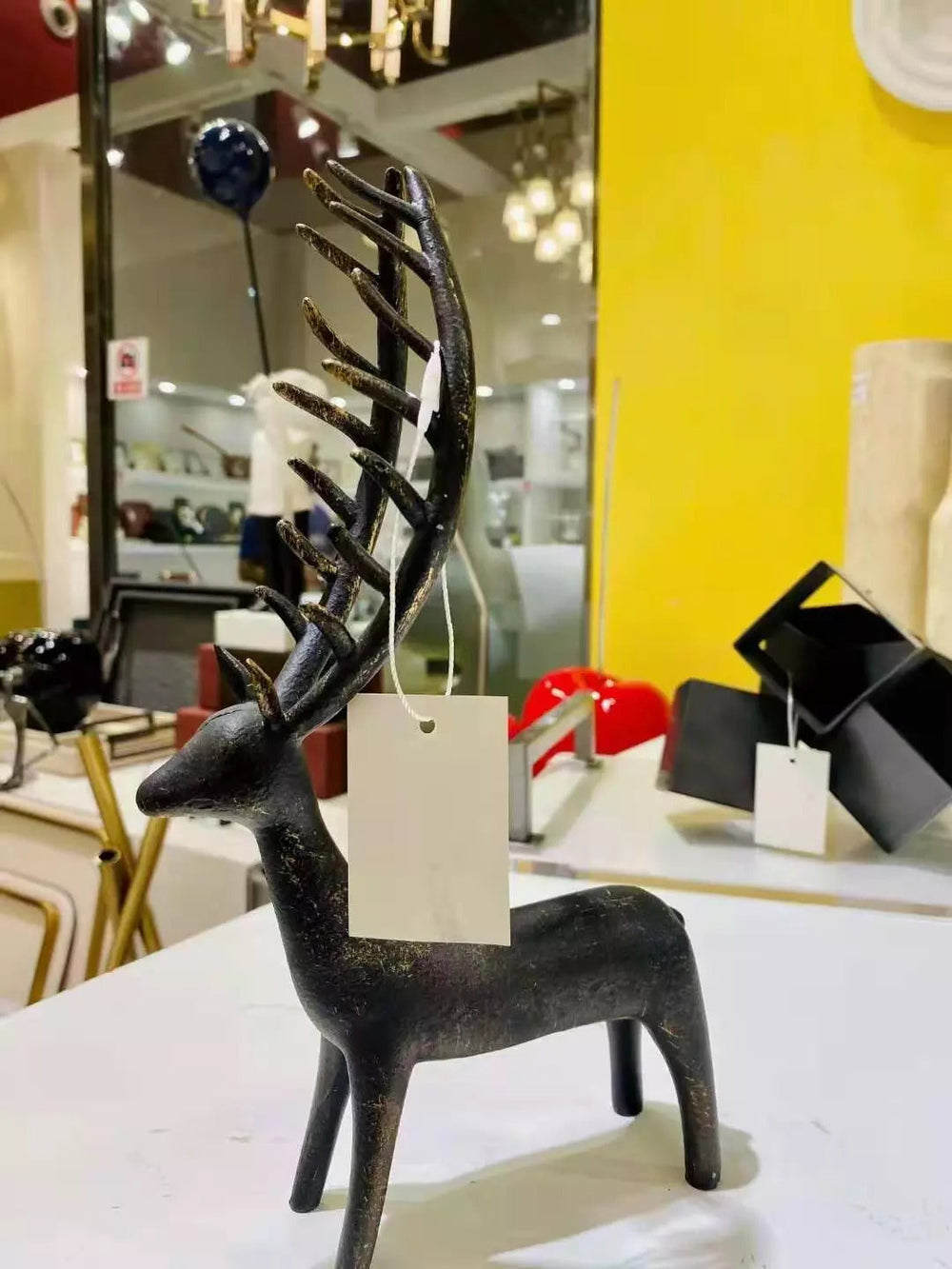 Magestic Deer Art Sculpture with Bronze Flecks