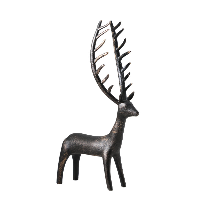 Magestic Deer Art Sculpture with Bronze Flecks