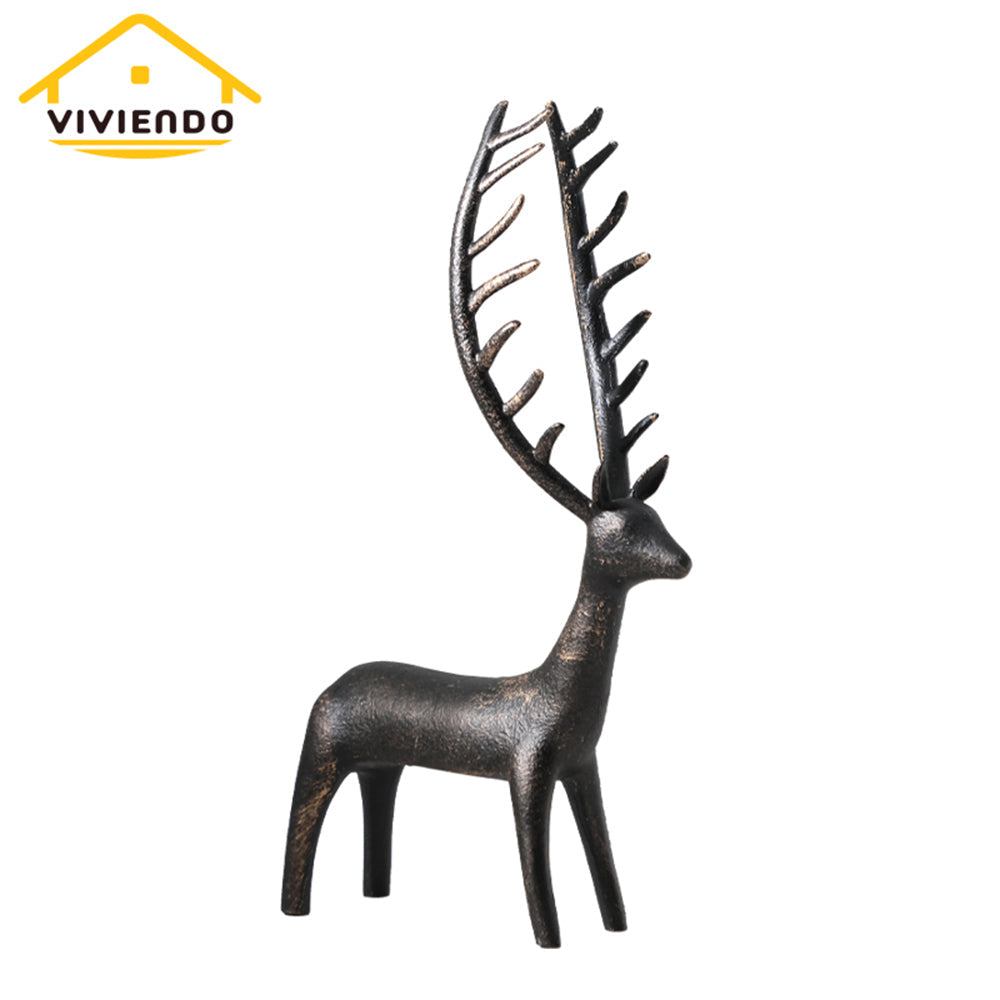 Magestic Deer Art Sculpture with Bronze Flecks