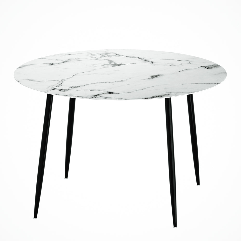 Artiss 110CM Marble Dining Table Grey