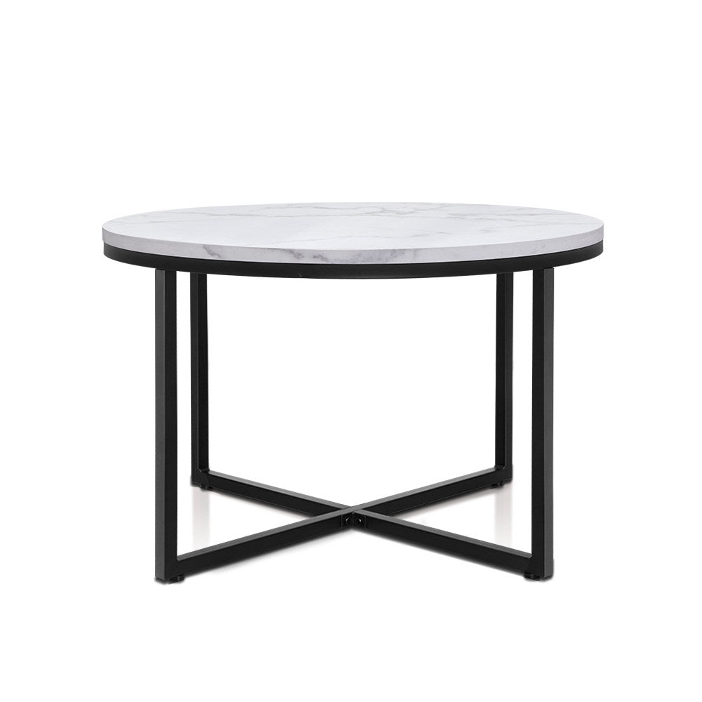 Artiss 110CM Marble Dining Table White