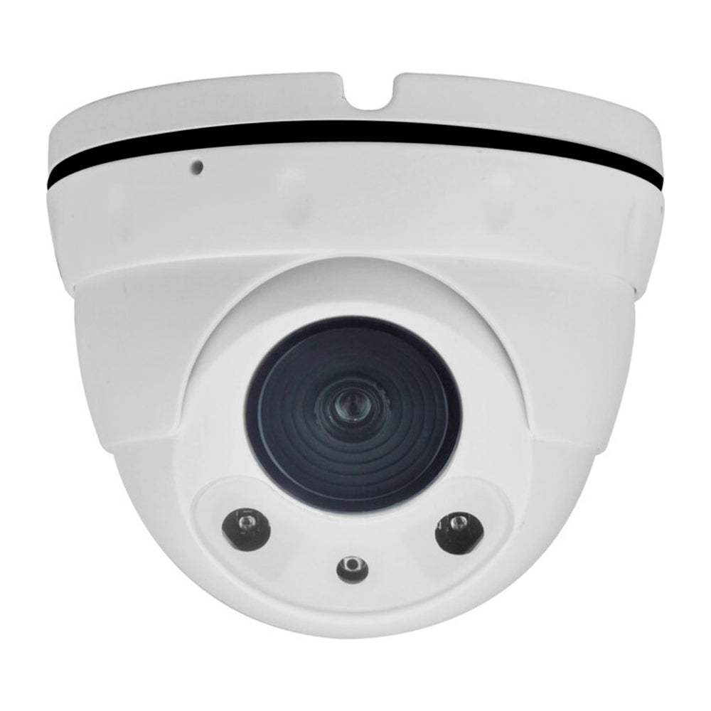 DOME 30M IR 4MP IP POE CAMERA 2.8-12MM LENS WHITE