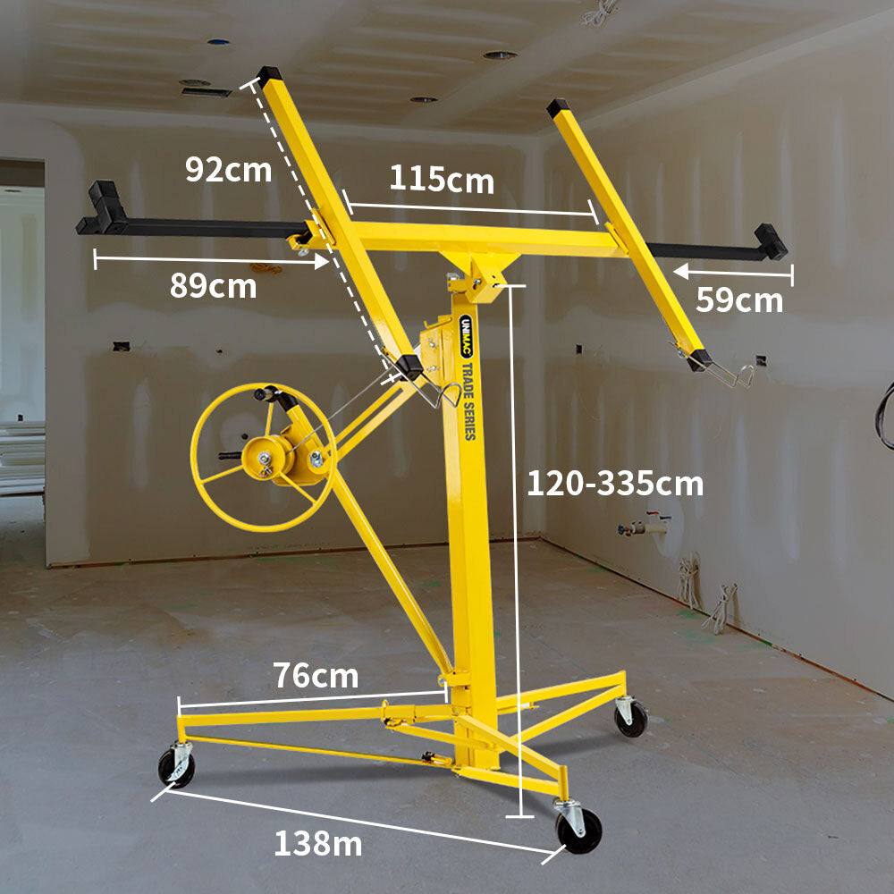 UNIMAC 11ft Sheet Panel Lifter Drywall Panel Gyprock Plasterboard Hoist Lift