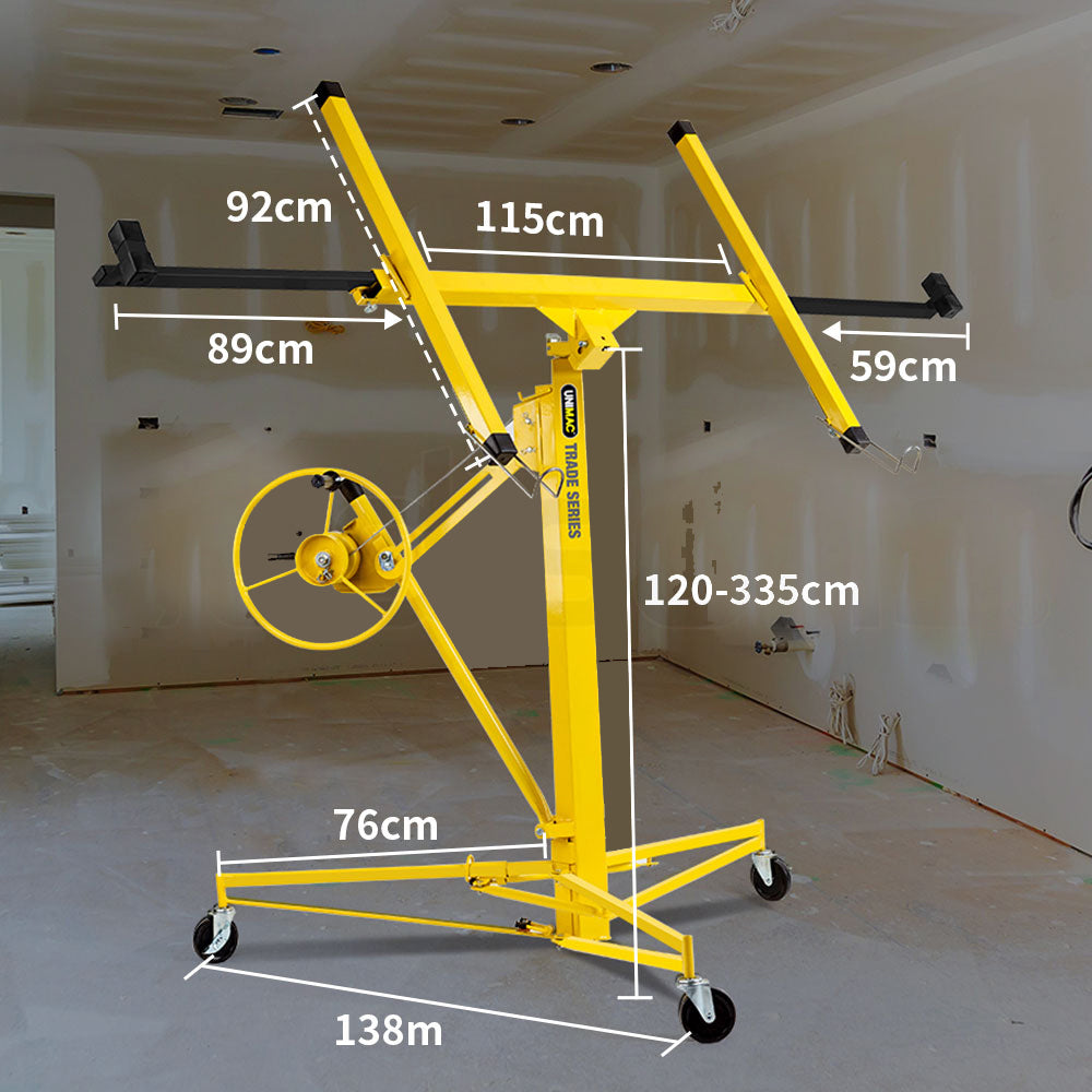 UNIMAC 11ft Sheet Panel Lifter Drywall Panel Gyprock Plasterboard Hoist Lift