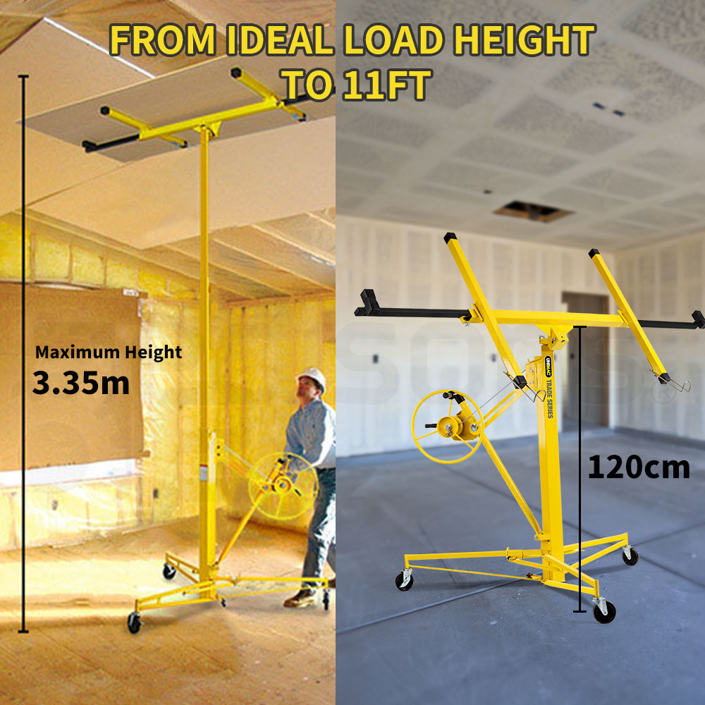 UNIMAC 11ft Sheet Panel Lifter Drywall Panel Gyprock Plasterboard Hoist Lift