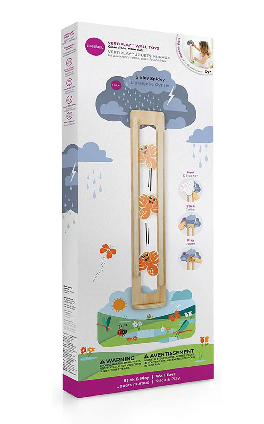 Oribel VertiPlay Wall Toy-Slidey Spidey