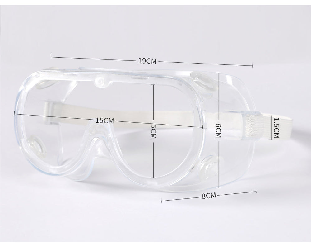 Traderight Group  Safety Goggle Glasses Clear Goggles Anti Fog Protective Eye Chemical Lab Eyewear