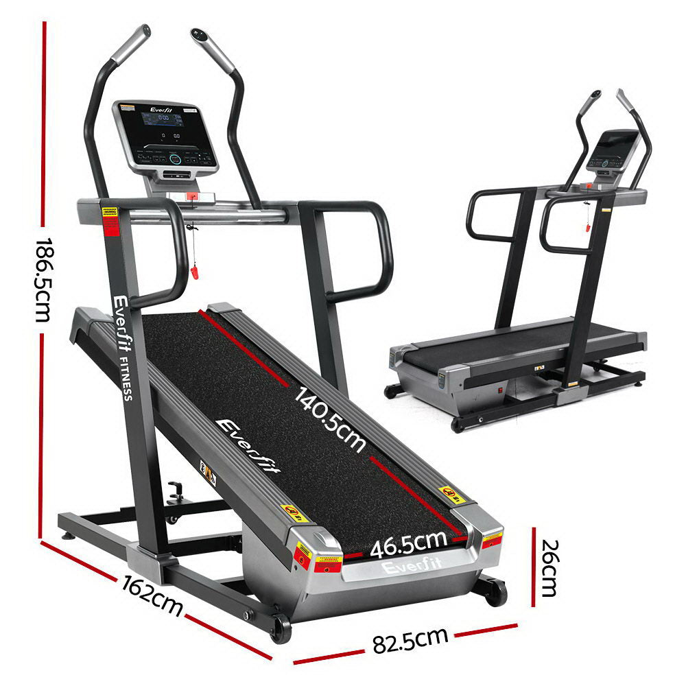 Everfit Electric Incline Trainer Treadmill Black