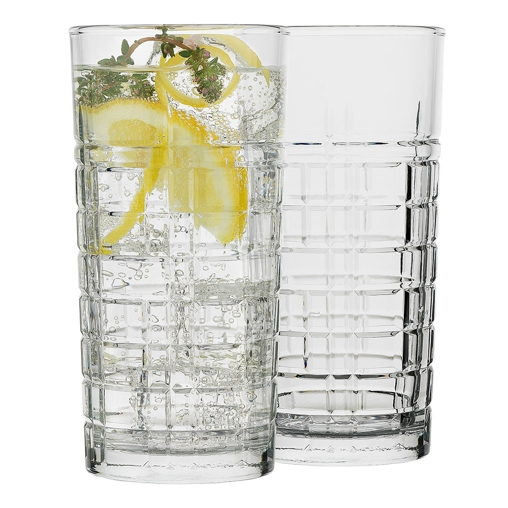 6pc Ecology Jasper 320ml Hi Ball Glass Tumblers - Clear